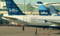 N591JB @ JFK - A Three Tail De-tail of A Tale of Blue Cities and 2 others