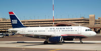 N839AW @ PHX - Taxiing in right by the new tower