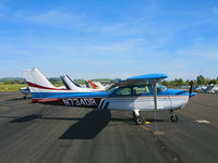 N734DR @ O69 - 1977 Cessna 172N in bright late afternoon sunshine @ Petaluma, CA - by Steve Nation