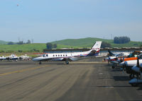 N823PM @ O69 - TBN Group 2003 Cessna 550 rolling @ Petaluma, CA - by Steve Nation