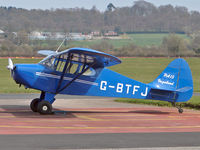 G-BTFJ @ EGBO - Piper PA-15 Vagabond - by Robert Beaver