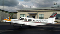N345CS @ WST - This Cherokee Six at Westerly - New England Airlines - by Stephen Amiaga