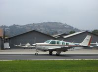 N113TM @ SZP - 1983 Beech B36TC BONANZA, Continental TSIO-520 Turbo Charged 300 Hp, takeoff roll Rwy 22 - by Doug Robertson