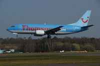 G-THOJ @ BOH - THOMSONFLY 737 - by Patrick Clements