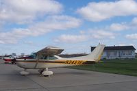 N2427E @ OXV - Just landed and tied down at Knoxville - by Floyd Taber