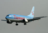 G-THOJ @ BOH - THOMSONFLY 737