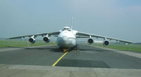 RA-82077 @ EINN - AN-124-100 at Shannon Ireland - by John J. Boling