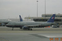 N436UA @ KSFO - United A320 taxi in at KSFO - by John J. Boling