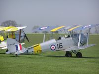 G-ANMY @ EGBK - Tiger Moth visiting Sywell aerodrome - by Simon Palmer