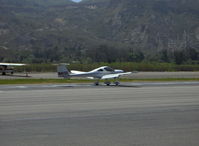 N41SE @ SZP - 2003 Diamond Aircraft DA-20-C1 KATANA, Continental IO-240 125 Hp, two place, flaps landing roll Rwy 22 - by Doug Robertson