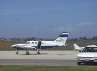 N6421C @ CMA - 1981 Cessna 421C GOLDEN EAGLE III, two Continental GTSIO-520-N 375 Hp each geared and turbocharged, McCauley three-blade fully-feathering constant speed props, air stair door, Max Cruise speed at 73.5% 241 kts, 278 mph at 20,000 ft. - by Doug Robertson