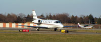 N4975G @ FRG - Skyhawk holding short behind C560xl... - by Stephen Amiaga