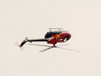 N154EH @ KLSV - Red Bull North American Inc. - Santa Monic, California / 1985 MESSERSCHMITT-BOELKOW-BLOHM S-704 - The position of the craft is true: it's a 'Stunt' helicopter and could actually fly upside down! Aviation Nation 2006 - by Brad Campbell