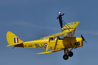 ZK-BLI @ NZOM - ZK-BLI Tiger with wingwalker - by Peter Lewis