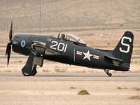 N7825C @ KLSV - American Airpower Heritage Flying Museum - Midland, Texas / 1948 Grumman F8F-2 Bearcat - Aviation Nation 2006 - by Brad Campbell