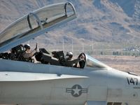 166466 @ KLSV - United States Navy - Boeing F/A-18F Super Hornet - Aviation Nation 2006