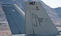 166466 @ KLSV - United States Navy - Boeing F/A-18F Super Hornet - Aviation Nation 2006