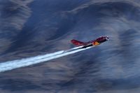 N117BR @ KLSV - MiG Magic Inc. - Westlake Village, California / Built in 1959 in Poland. Mikoyan-Gurevich MiG-17 Fresco - LIM-5. 'Red Bull' - Aviation Nation 2006 - by Brad Campbell