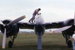 N7235C @ DPA - Parking on the east side of the field - by Glenn E. Chatfield