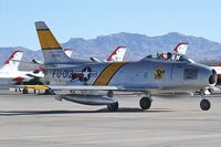 N186AM @ KLSV - Air Museum - Chino, California / 1952 North American/Sharpe F86F Sabre - Aviation Nation 2006 - by Brad Campbell