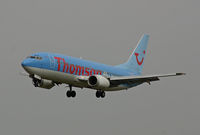 G-THOJ @ EGHH - Boeing 737 36Q - by Les Rickman