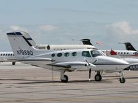 N7989Q @ KGYR - A 1971-vintage Cessna twin seen at Goodyear - by John Meneely
