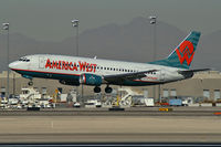 N334AW @ KLAS - America West Airlines / 1987 Boeing 737-3Y0