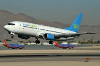 N42XA @ KLAS - Xtra Airways - Elko, Nevada / Boeing 737-400 - by Brad Campbell