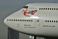G-VROM @ KLAS - Virgin Atlantic - 'Barbarella' / 2001 Boeing Company 747-443 - by Brad Campbell