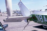 N8AZ @ DPA - Bellanca being propped started and jumped into tail of C152. - by Glenn E. Chatfield