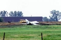N700DK @ DPA - Lost control on wet runway with tailwind; no injuries - by Glenn E. Chatfield