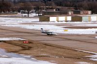 N323E @ DPA - Gear stuck in transit, landing runway 15 with fire trucks standing by.  Good job. - by Glenn E. Chatfield