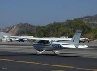 N5266R @ SZP - 1974 Cessna 172M, Lycoming O-320-E2D 150 Hp, taxi to Rwy 22 - by Doug Robertson