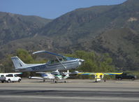 N5266R @ SZP - 1974 Cessna 172M, Lycoming O-320-E2D 150 Hp, takeoff climb Rwy 22 - by Doug Robertson