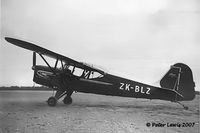 ZK-BLZ - rare Auster J-5P Super Autocar 145 of Mt Cook Air Services, 1950s - by Peter Lewis
