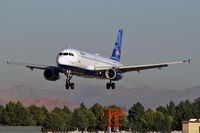 N618JB @ KLAS - jetBlue Airways - 'Can't get enough of Blue' / 2005 Airbus A320-232 - by Brad Campbell