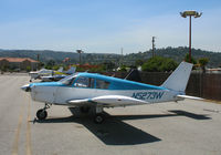 N5273W @ SQL - 1962 Piper PA-28 from Santa Rosa visiting @ San Carlos, CA - by Steve Nation