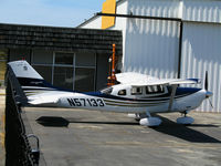 N57133 @ SQL - 2005 Cessna T206H @ San Carlos, CA - by Steve Nation