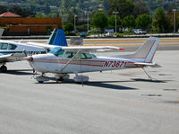 N73671 @ SQL - 1976 Cessna 172N visiting from Tracy @ San Carlos, CA - by Steve Nation