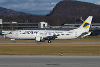 UR-VVL @ LOWS - AeroSvit 737 arriving Salzburg.