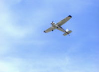 N3683C @ SZP - 1954 Cessna 180, Continental O-470 225 Hp, takeoff climb Rwy 22 - by Doug Robertson