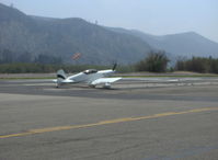N220MM @ SZP - 2001 Hogan HARMON ROCKET II, Lycoming IO-540 250Hp, landing roll Rwy 22 - by Doug Robertson
