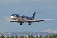 N809ME @ KLAS - Midwest Airlines / 1981 Mcdonnell Douglas DC-9-82 (MD-82) - by Brad Campbell