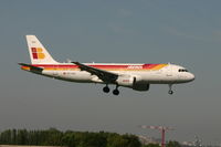 EC-HAG @ BRU - shortly before landing on rwy 02 - by Daniel Vanderauwera