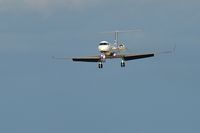 N57NP @ KLAS - GAC 340 Inc. - Stratford, Connecticutt / Gulfstream American Corp. G-1159A - by Brad Campbell