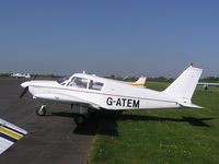 G-ATEM - Cherokee 180C on the line at Turweston