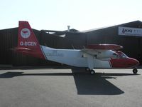 G-BCEN - BN2 Islander in smart livery at Turweston