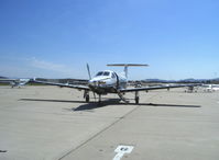 N672SD @ CMA - 2005 Pilatus PC-12/45, one 1,605 shp P & W (Canada) PT6A-67B Turboprop flat rated at 1,200 shp for takeoff, 1.000 shp continuous, max speed 311 mph at 25,000 ft. Four blade C S full-feathering reversible pitch prop turning at 1,700 rpm - by Doug Robertson