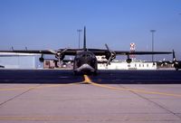 UNKNOWN @ ORD - C-123K at the ANG ramp, seen from KC-135 cockpit