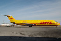 N970AX @ CYYC - Airborne Express DC9 in DHL colors